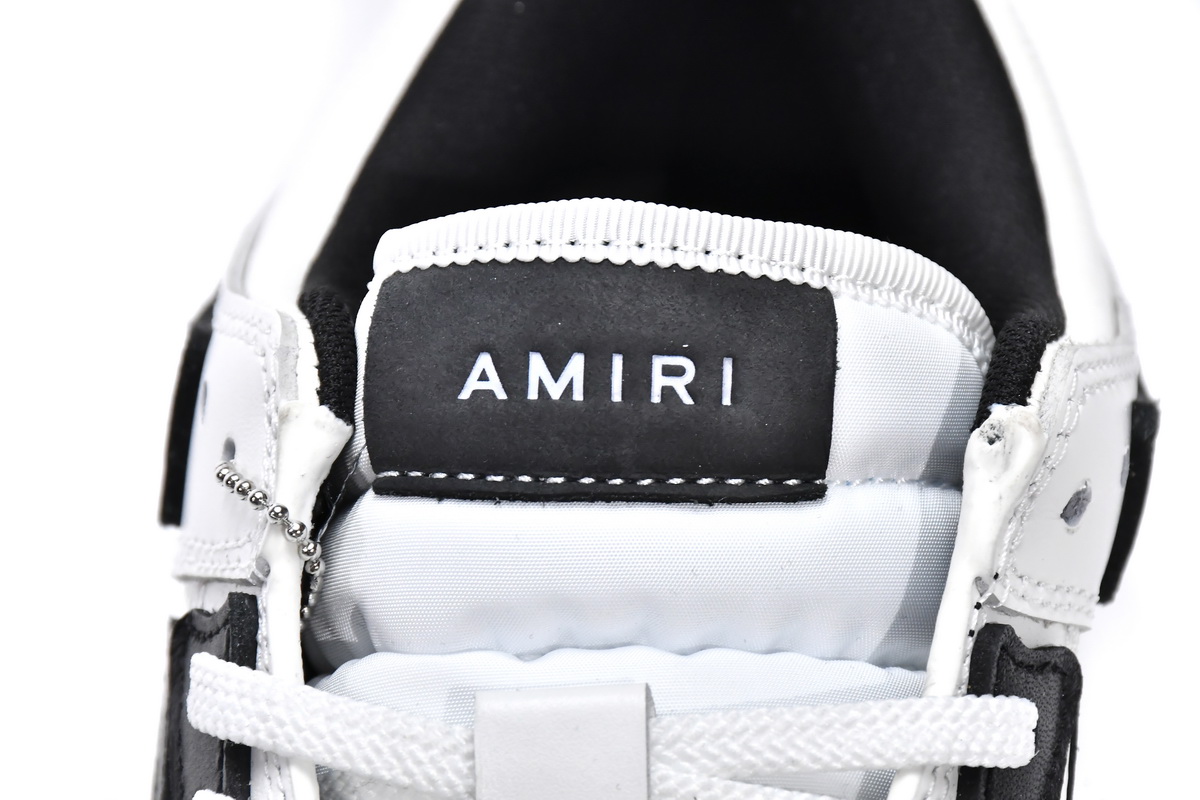 AMIRI MA-1 Skel Top Low White Black White MFS003-111