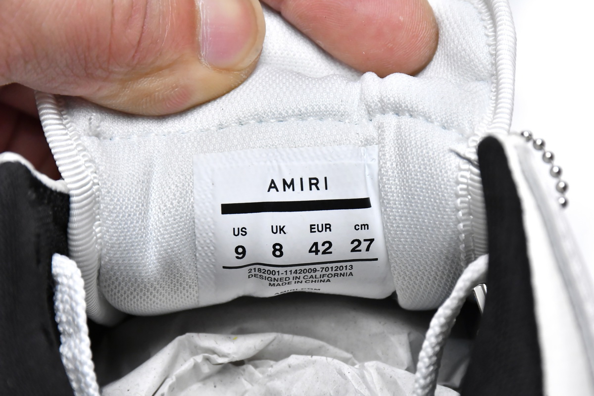 AMIRI MA-1 Skel Top Low White Black White MFS003-111