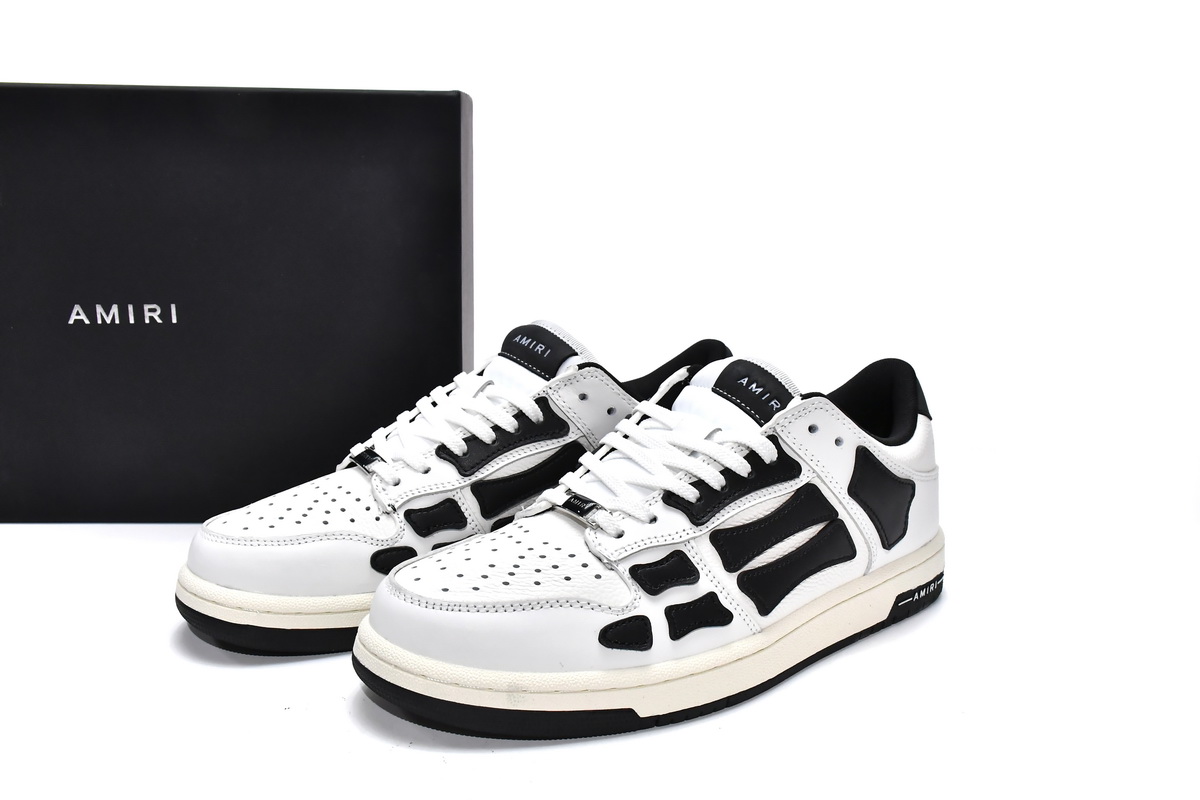 AMIRI MA-1 Skel Top Low White Black White MFS003-111