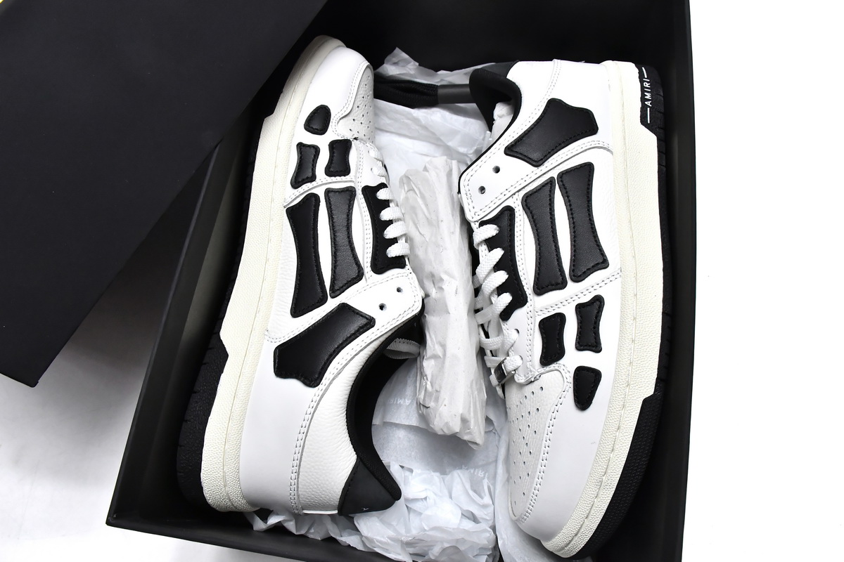 AMIRI MA-1 Skel Top Low White Black White MFS003-111