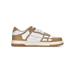 AMIRI Skel Top Low White Brown MFS003-281