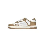 AMIRI Skel Top Low White Brown MFS003-281
