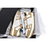 AMIRI Skel Top Low White Brown MFS003-281