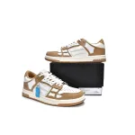AMIRI Skel Top Low White Brown MFS003-281