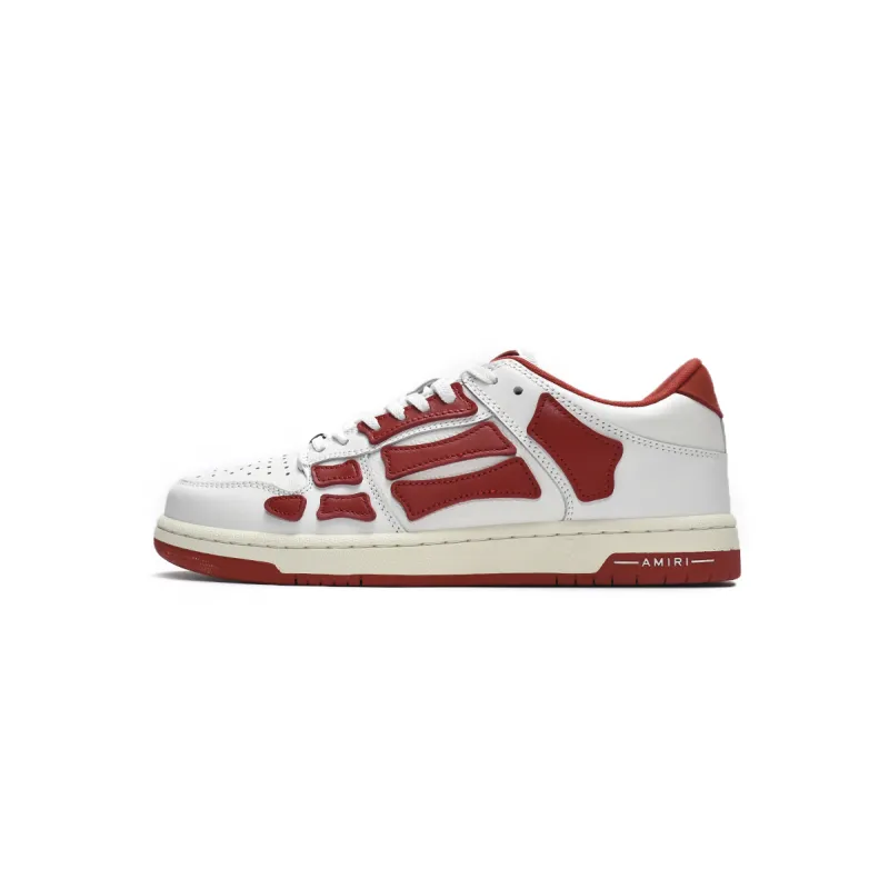 AMIRI Skel Top Low White Red  MFS003-124