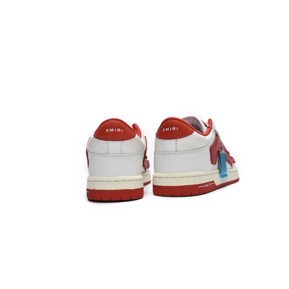 AMIRI Skel Top Low White Red  MFS003-124