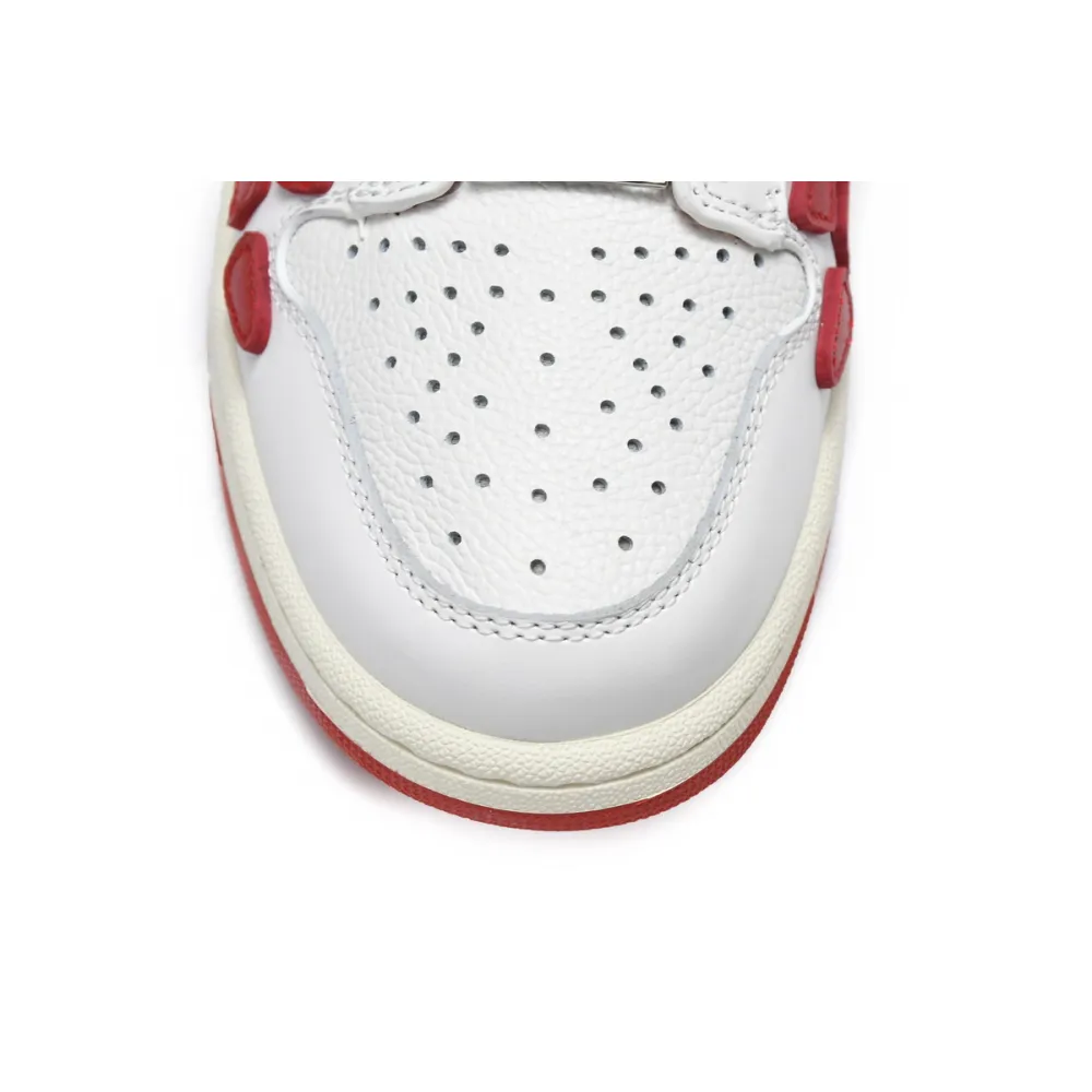 AMIRI Skel Top Low White Red  MFS003-124