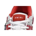 AMIRI Skel Top Low White Red  MFS003-124