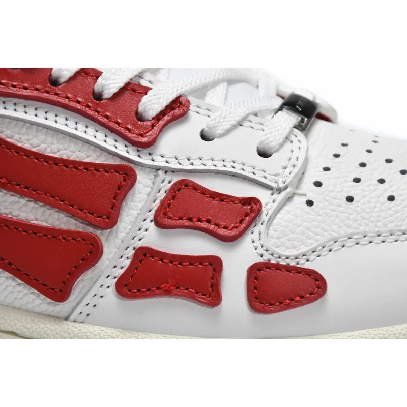 AMIRI Skel Top Low White Red  MFS003-124