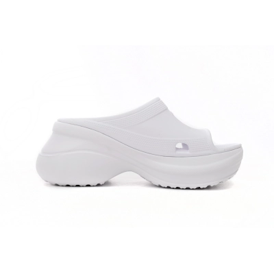 BALENCIAGA Pool Crocs White  677389 W1S8E 9000 02