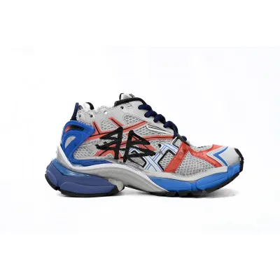 Balenciaga Runner White And Blue Printing 677402 W3RB6 1264 02