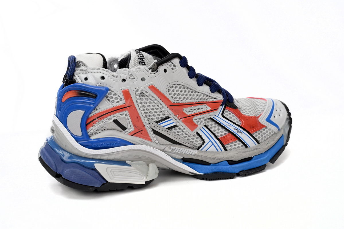 Balenciaga Runner White Blue Orange 677402 W3RB6 1264