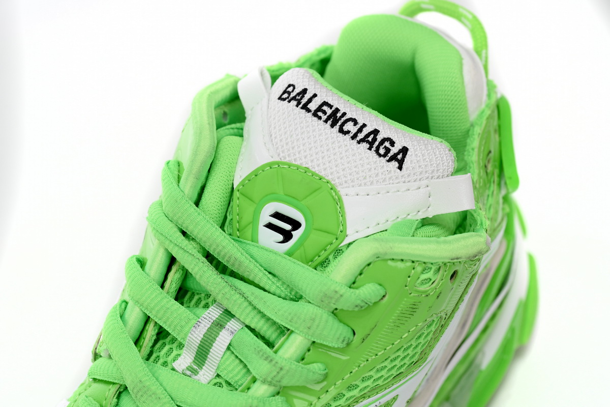 Balenciaga Runner White Green 677402 W3RBM 3590
