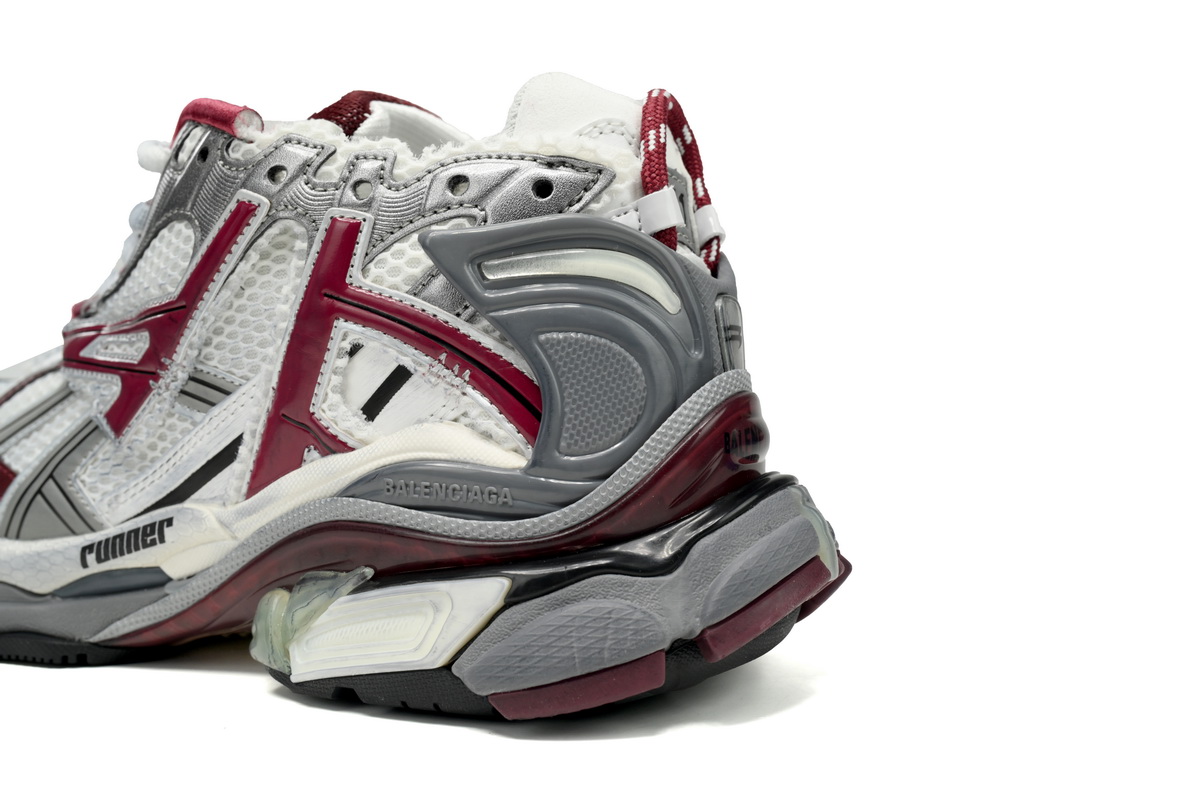 Balenciaga Runner White Wine Red