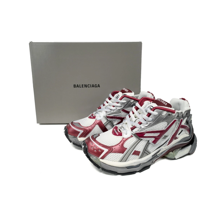 Balenciaga Runner White Wine Red