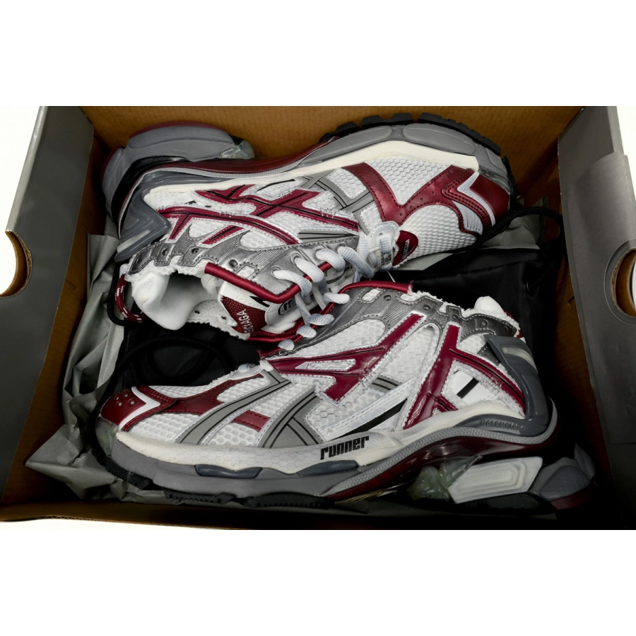 Balenciaga Runner White Wine Red