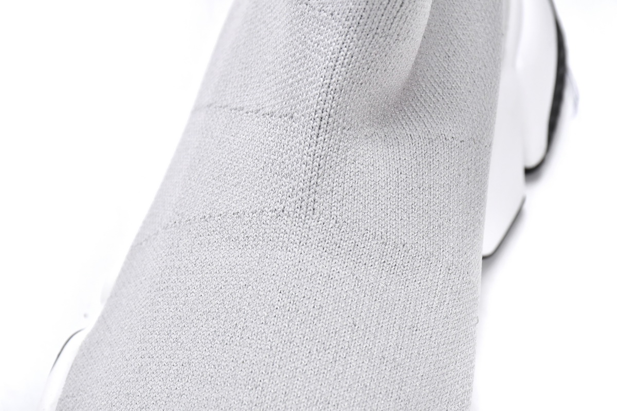 Balenciaga Speed 2.0 Graffiti Recycled Knit Grey White 617239W2DD41991