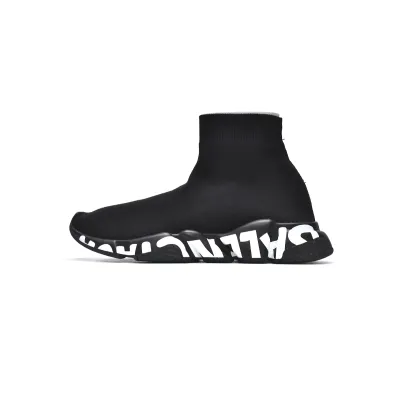 Balenciaga Speed Graffiti Black White (Women's) 605942W2DB71006 02