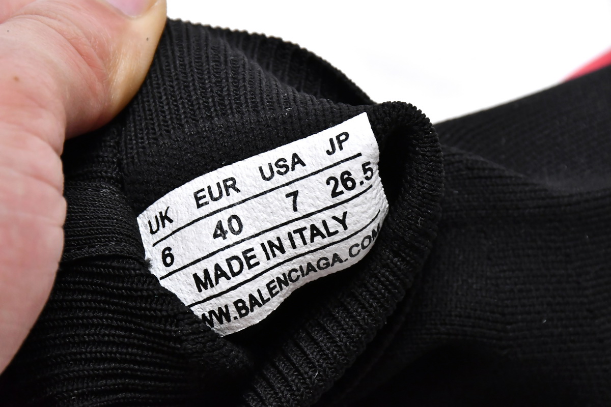 Balenciaga Speed Trainer Black Red 530351 W05G0 1000