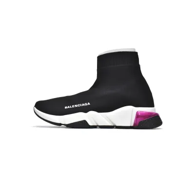 Balenciaga Speed Trainer Clear Sole Black Red (Women's) 607543W2DB61014 01