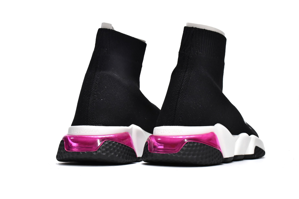 Balenciaga Speed Trainer Clear Sole Black Red (Women's) 607543W2DB61014