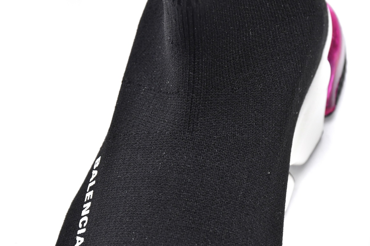 Balenciaga Speed Trainer Clear Sole Black Red (Women's) 607543W2DB61014