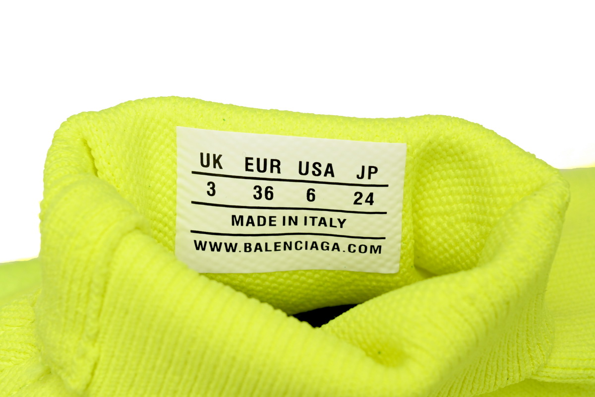 Balenciaga Speed Trainer Lime White Grey Black (Women's) 587280W17217091