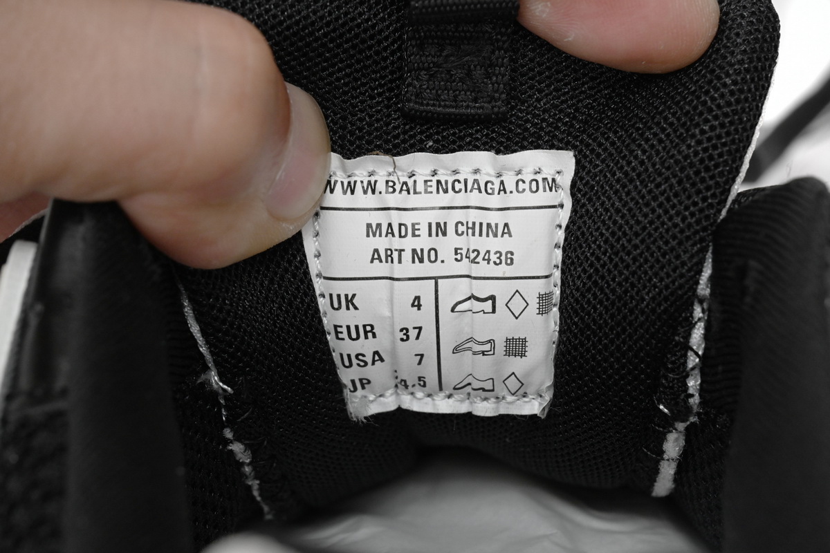 Ba*len*cia*ga tess s.black and white 542436 w3nh3 7261