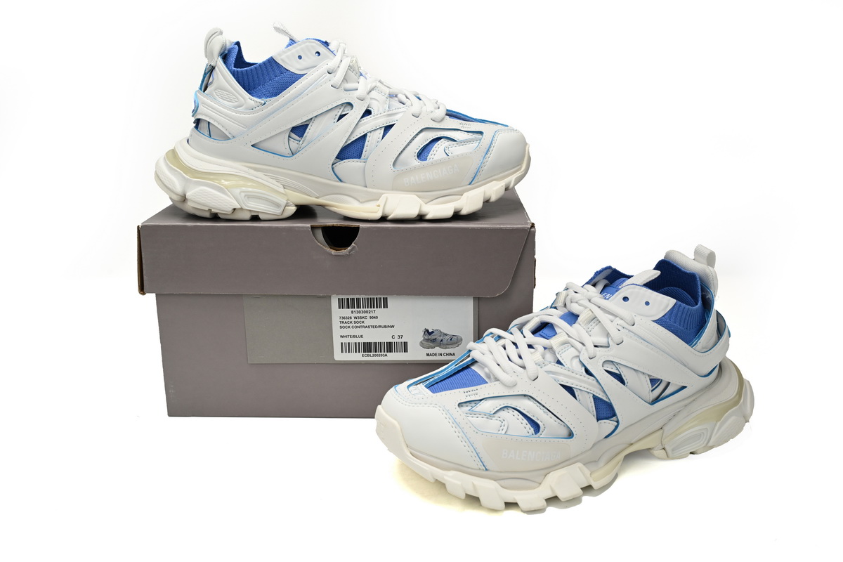Balenciaga Track White Blue 542023W2FS99051