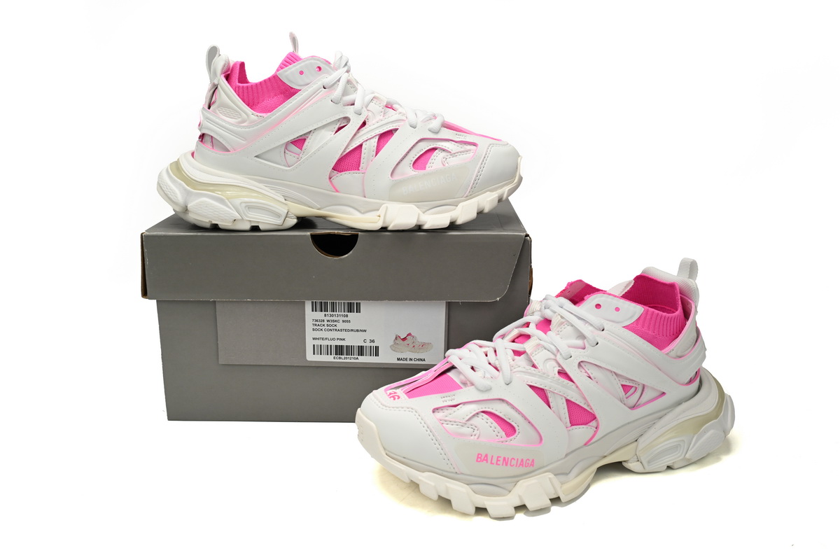 Balenciaga Track Worn Out In Purple White (Women's) 542436W1GC39055