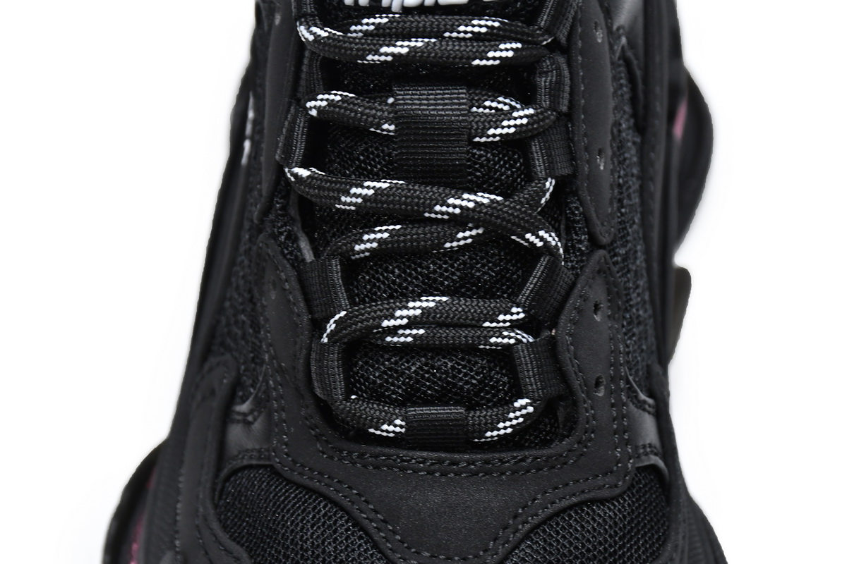 Balenciaga Triple S Black Claret Red  544351 W0901 9011