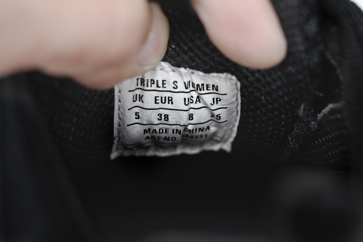 Balenciaga Triple S Black Crystal  544351 W0901 0823