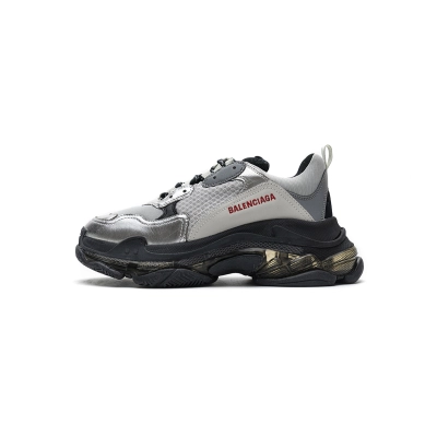 Balenciaga Triple S Black Silver 541624 W09E1 7320 01