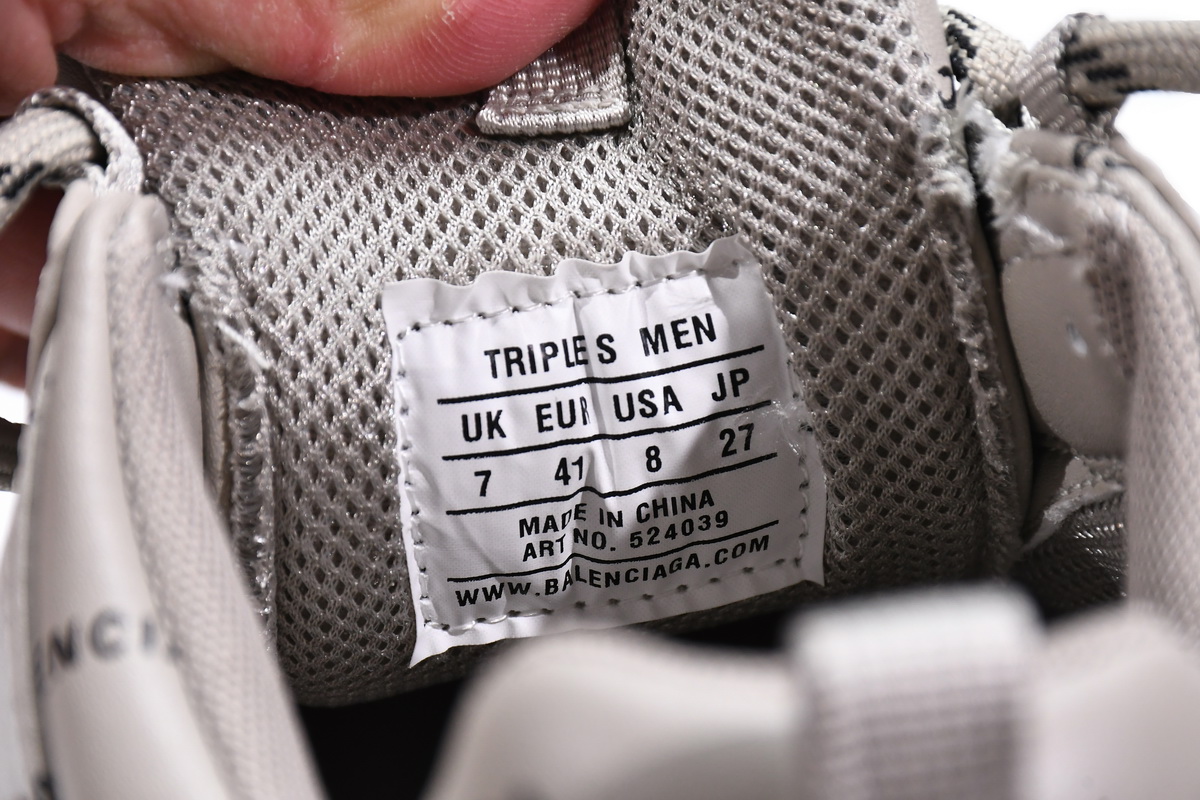 Balenciaga Triple S Letter Beige 524039 W2FA1 9710