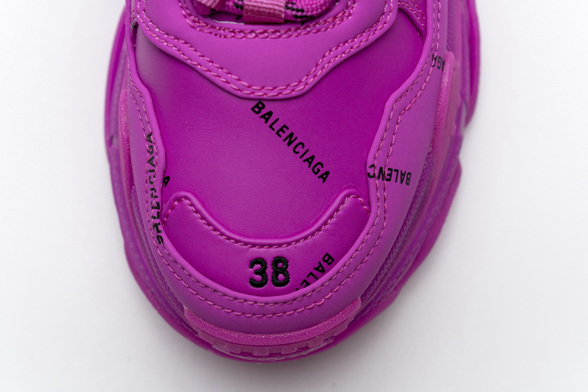 Balenciaga Triple S Letter Pulm Powder 524039 W2FA1 7634