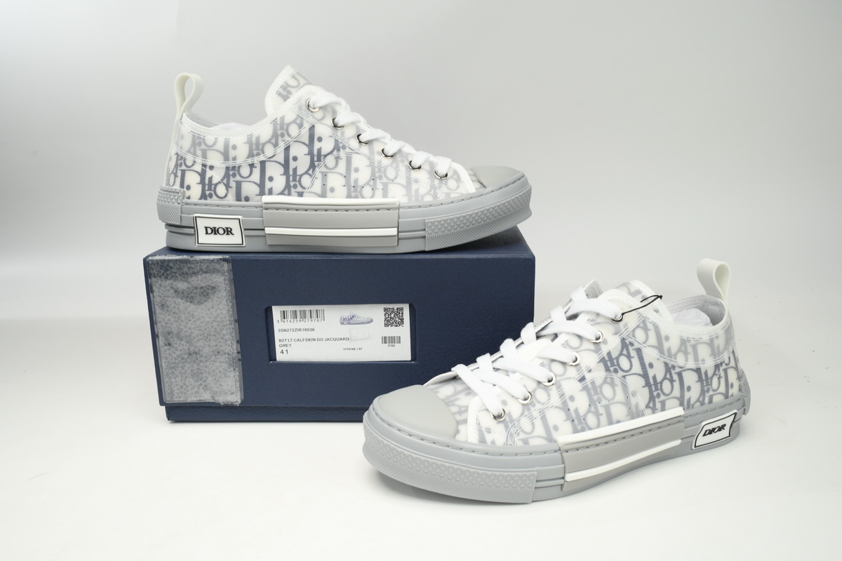 Dior B23 Low Blue Oblique Kasuri Jacquard  SN262ZLA_H560