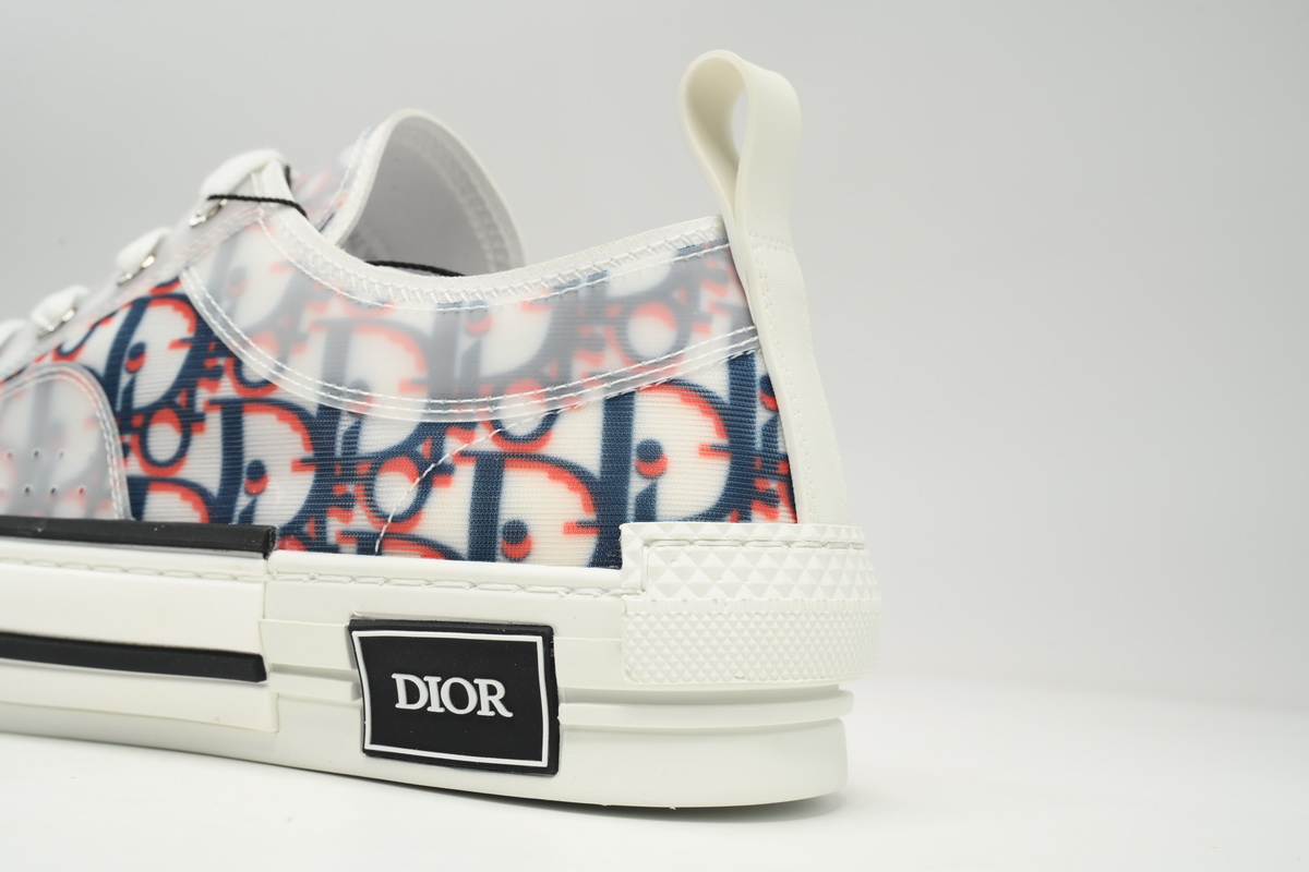Dior B23 Low Top Red Blue Oblique 3SN249YTG_H563