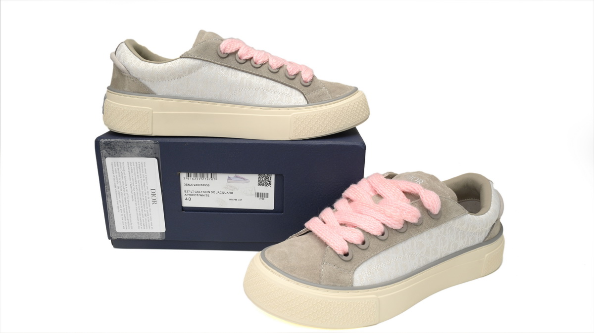 Dior B33 Sneaker Grey White Oblique Jacquard 3SN303ZWN_H858