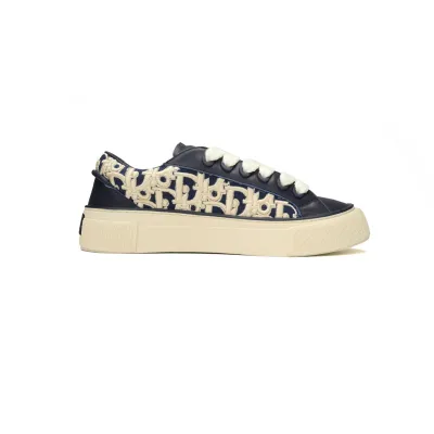 Dior B33 Sneaker Navy Blue Smooth Calfskin Oblique Raised Embroidery (Numbered) 3SN303ZYQ_H561 02