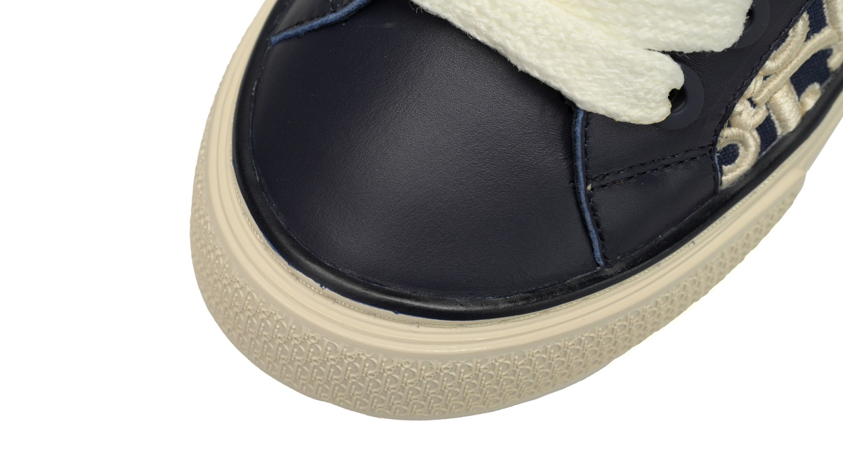 Dior B33 Sneaker Navy Blue Smooth Calfskin Oblique Raised Embroidery (Numbered) 3SN303ZYQ_H561