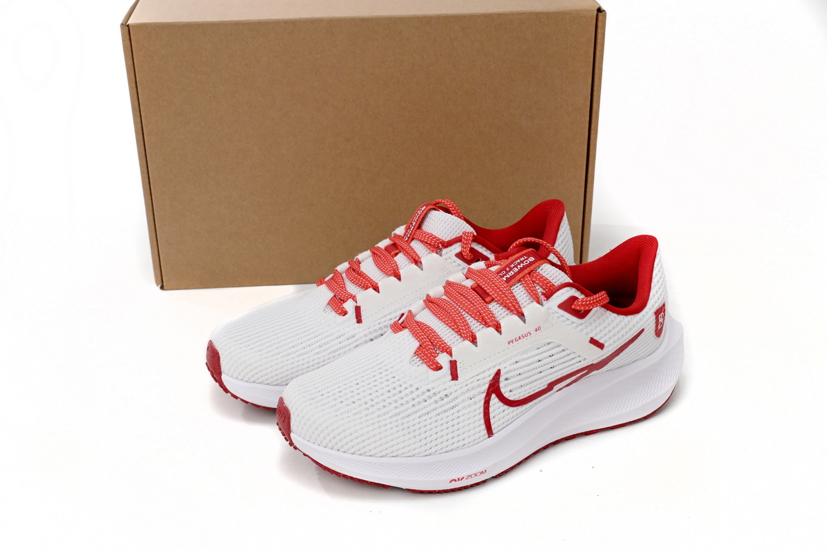 Nike Air Zoom Pegasus 40 White Red FJ2844-100