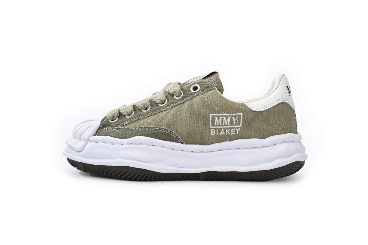 Maison Mihara Yasuhiro Blakey OG Sole Canvas Low Military Green