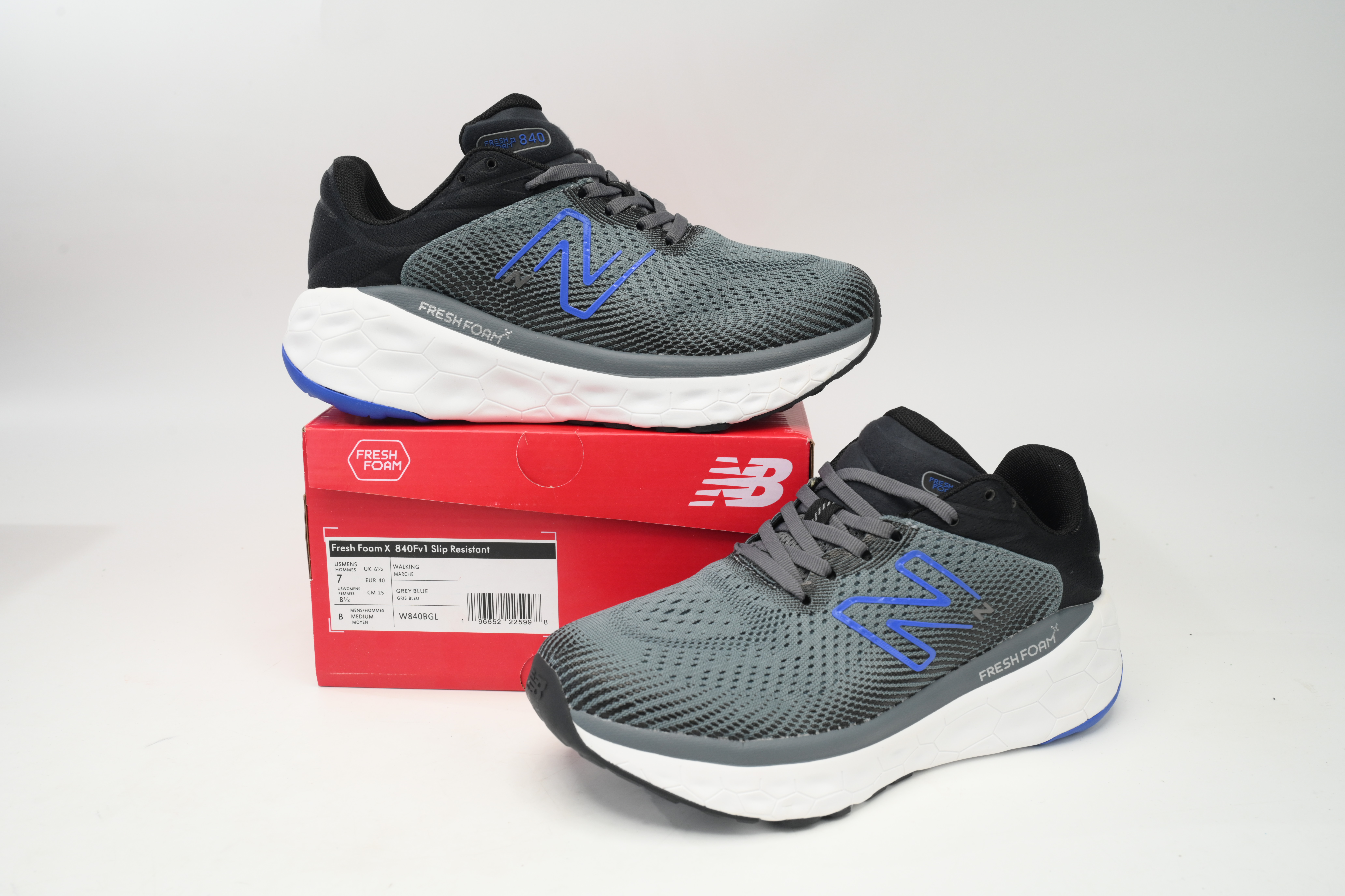  New Balance NB Fresh Foam X840 Grey Blue W840BGL 