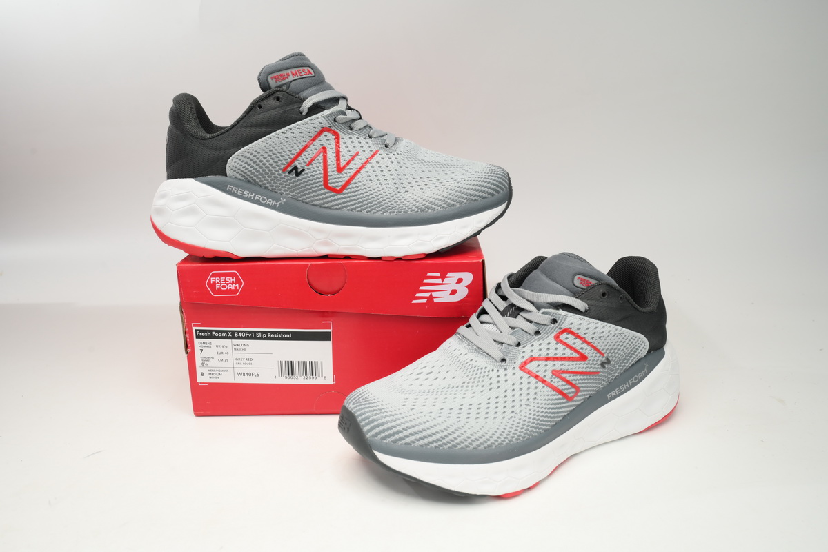  New Balance NB Fresh Foam X840 GREY RED W840FLS 