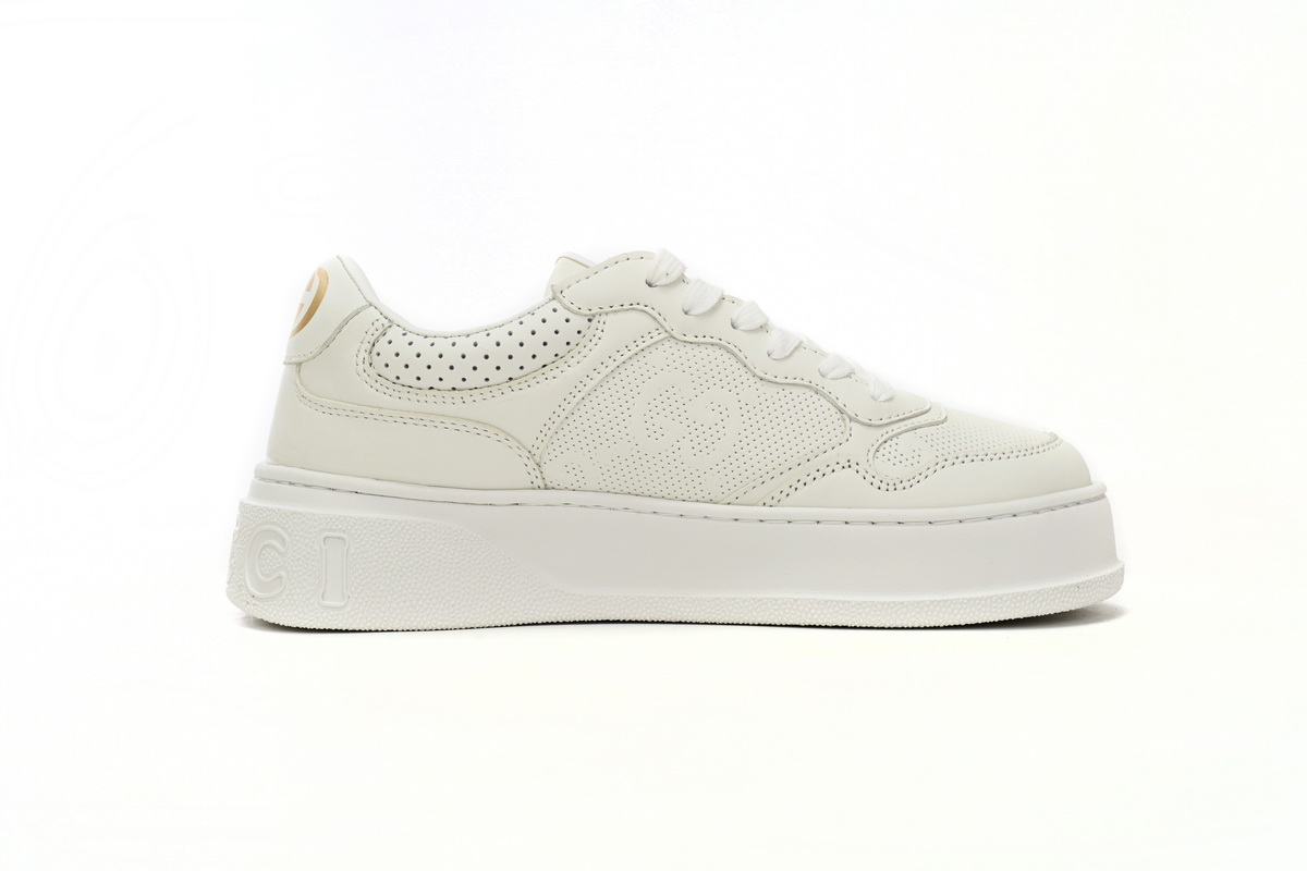 G*u*i gg embossed white leather 1xl10 9014