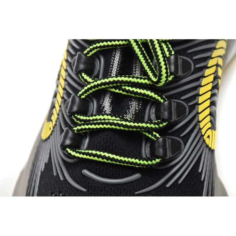 Gucci Run Sneakers Black Yellow 680939-USM10-8480