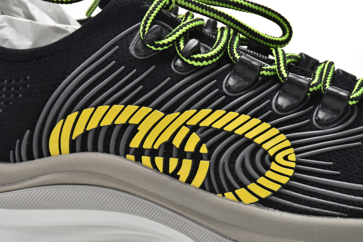 G*u*i run sneakers black yellow 680939-usm10-8480
