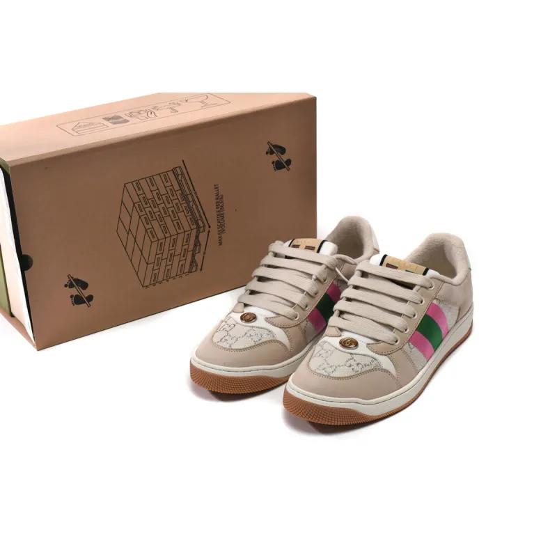 Gucci Screener Cream Leather (Women's) 577684 2C830 9150