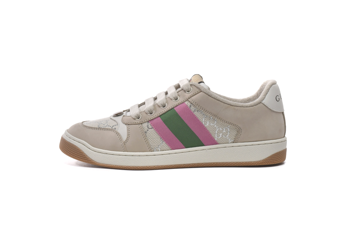G*u*i screener cream leather (women''s) 577684 2c830 9150