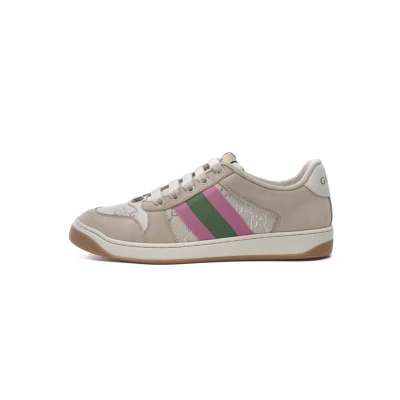 Gucci Screener Cream Leather (Women's) 577684 2C830 9150 01